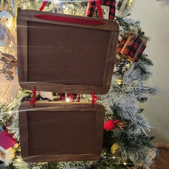 Vintage Handmade‎ Santa Advent Calendar countdown Wood Hand Paint - Picture 9 of 9